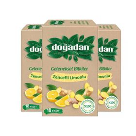 Doğadan Limon Zencefil 20'li Karışık Bitki Çayı