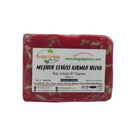Doğal Gelsin 500 gr Meşhur Simav Cevizli Kırmızı Yaz Helvası