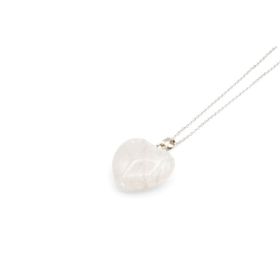 Doğal Kalp Kristal Kuvars 001 Kolye Ucu