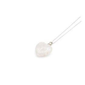 Doğal Kalp Kristal Kuvars 001 Kolye Ucu
