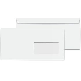 Doğan 105x240 mm 110 gr Beyaz 500 Pencereli Diplomat Zarf
