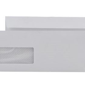 Doğan 105x240 mm 110 gr Beyaz 500 Pencereli Diplomat Zarf