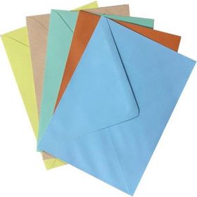 Doğan 5'li 13x18 cm 80 gr Renkli Davetiye Zarfı