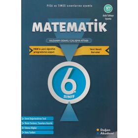 Doğan Akademi Yayınları 6. Sınıf Matematik Kazanım Odaklı Çalışma Kitabı