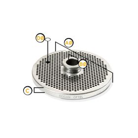 Doğan Çiftel No:12 4 mm Kıyma Makinesi Aynası