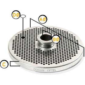 Doğan Çiftel No:32 10 mm Kıyma Makinesi Aynası