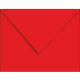 Doğan Kartvizit 7x9 cm 80 gr Tutkallı Kırmızı 100 Adet Renkli Zarf