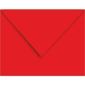 Doğan Kartvizit 7x9 cm 80 gr Tutkallı Kırmızı 100 Adet Renkli Zarf