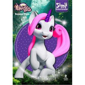 Doğan Kitap Unicorn Simli Çıkartmalı Boyama Kitabı
