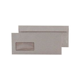 Doğan Pencereli 105x240 mm 90 gr Kraft Express 25'li Diplomat Zarf