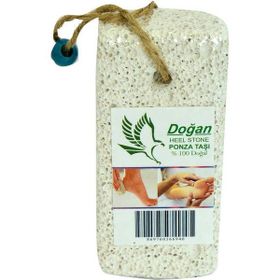Doğan Ponza Taşı İpli Beyaz 1 Adet Topuk Taşı Ayak Topuk Törpüsü