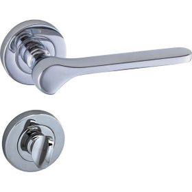 Doğanlar Anka Krom Rozetli Rozetli Wc Kapı Kolu