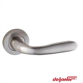Doğanlar Bora Alüminyum Saten Rozetli WC Kapı Kolu