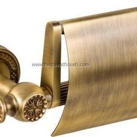 Doğanlar Ekselans Prinç Antik Sarı 1. Kalite Kapaklı WC Kağıtlık