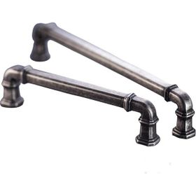 Doğanlar Kapı Kolları 128 mm Gusto Antik Gümüş Mobilya Kulp
