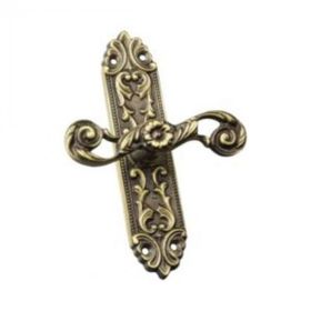 Doğanlar Kapı Kolları Hft03005 Prinç Döküm Antik Oksit Rustik Eskitme Ferforje Tipi Osmanlı Tipi Mandal Sapı Pencere Kolu