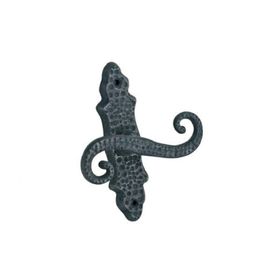 Doğanlar Kapı Kolları Hft03011 Prinç Döküm Antik Siyah Rustik Eskitme Ferforje Tipi Osmanlı Tipi Pencere Kolu Mandal Sapı