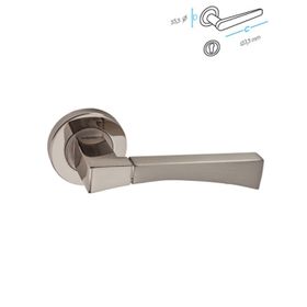 Doğanlar Simge Nikel Saten Zamak Rozetli Wc Kapı Kolu