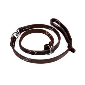 Doggie 1,1 x 150 cm Yağlıkahve Yağlı Deri Boğmalı Eğitim Gezdirme Tasma