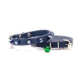 Doggie 1,5x28-32 cm Mavi Boncuklu Kedi Ve Yavru Köpek Boyun Tasması