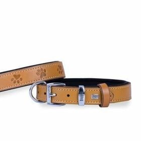 Doggie 3 x 42-50 cm Kamel Konfor Deri Pati Desenli Boyun Tasması