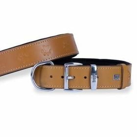 Doggie 3 x 42-50 cm Kamel Konfor Deri Pati Desenli Boyun Tasması