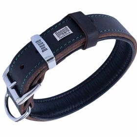 Doggie 4x57-65 cm Yağ Yeşili Yağlı Gerçek Deriden El Yapımı Köpek Boyun Tasması