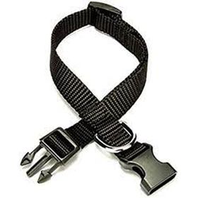Doggie Ayarlanabilir Özellikli Dokumadan El Yapımı Siyah 1.5x25-40 cm Köpek Boyun Tasması