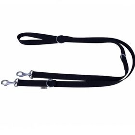 Doggie Ayarlanabilir Özellikli Dokumadan El Yapımı Siyah 2x120-200 cm Köpek Gezdirme Kayışı