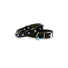 Doggie BKT08S-BLACK 1x18-22 cm Siyah Small Nazar Boncuklu Kedi Ve Köpek Tasması