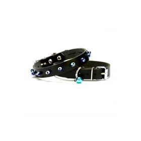 Doggie BKT08S-BLACK 1x18-22 cm Siyah Small Nazar Boncuklu Kedi Ve Köpek Tasması
