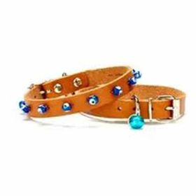 Doggie Boncuklu Mavi 1.0x25 cm Kedi Tasması