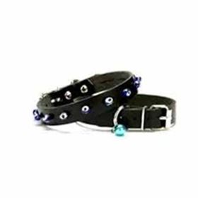 Doggie Boncuklu Siyah 1.0x25 cm Kedi Tasması