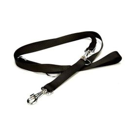 Doggie Classic Siyah 2,5x120-190 cm Medium Deri Köpek Gezdirme Tasması