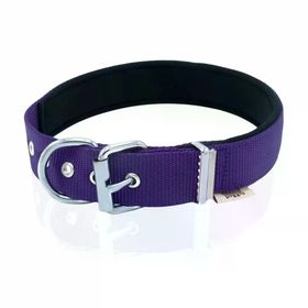 Doggie Comfort 3x42-50 cm Mor Sade Dokuma Boyun Tasması