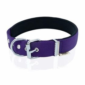 Doggie Comfort 3x42-50 cm Mor Sade Dokuma Boyun Tasması