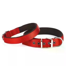 Doggie Comfort 3x47-55 cm Kırmızı Sade Dokuma Boyun Tasması