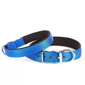 Doggie Comfort 3x47-55 cm Mavi Sade Dokuma Boyun Tasması
