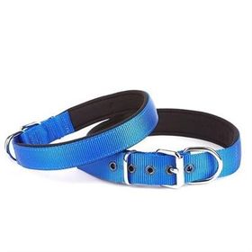 Doggie Comfort 3x47-55 cm Mavi Sade Dokuma Boyun Tasması