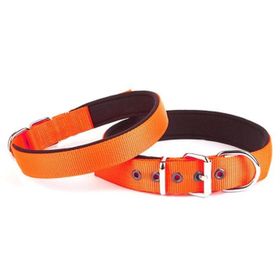 Doggie Comfort 3x47-55 cm Orange Sade Dokuma Boyun Tasması