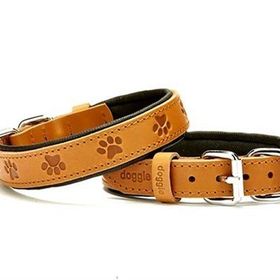 Doggie Comfort Camel 2.5x37-45 cm Medium Deri Pati Desenli Köpek Boyun Tasması