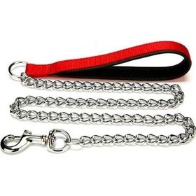 Doggie Comfort Dokuma 3.5x110 cm Medium Kırmızı Köpek Gezdirme Tasması