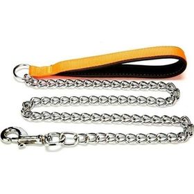 Doggie Comfort Dokuma 3.5x110 cm Medium Turuncu Köpek Gezdirme Tasması