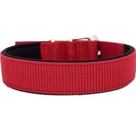 Doggie Comfort Dokuma 4x57-65 cm Large Kırmızı Köpek Boyun Tasması