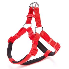 Doggie Comfort Dokuma Ronin Medium Kırmızı 2x Köpek Göğüs Tasması