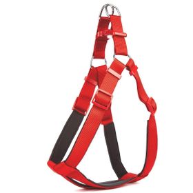 Doggie Comfort Dokuma Ronin Medium Kırmızı 2x Köpek Göğüs Tasması
