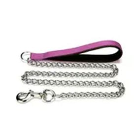 Doggie Comfort Dokuma Saplı Pembe 2.0x110 cm Zincirli Köpek Tasması