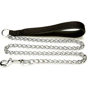 Doggie Comfort Dokuma Saplı Siyah 3.0x110 cm Zincirli Köpek Tasması