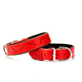 Doggie Comfort SBT-3535L Kemik Desenli Köpek Boyun Tasması