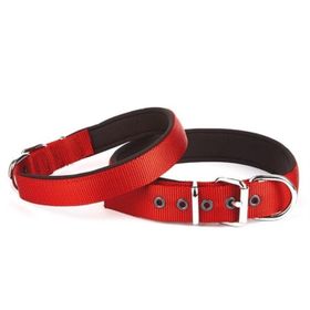 Doggie Comfort Yumuşak Dokuma S 2x30-35 cm Kırmızı Köpek Tasması